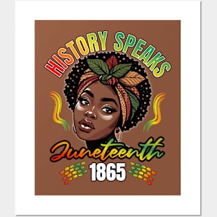 Juneteenth Day History Speaks Posters and Art